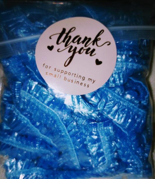 Shower cap_ 35 Blue caps (Medium)
