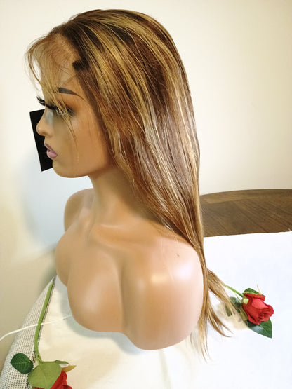 Straight human hair 5x5 lace wig