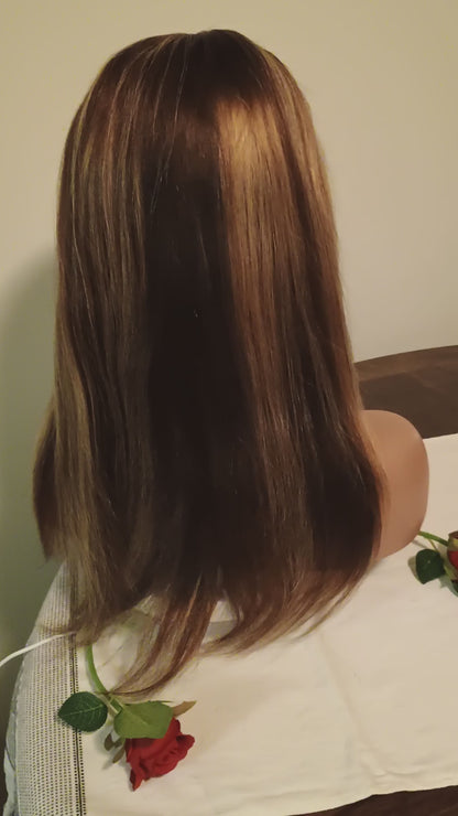 Straight human hair 5x5 lace wig