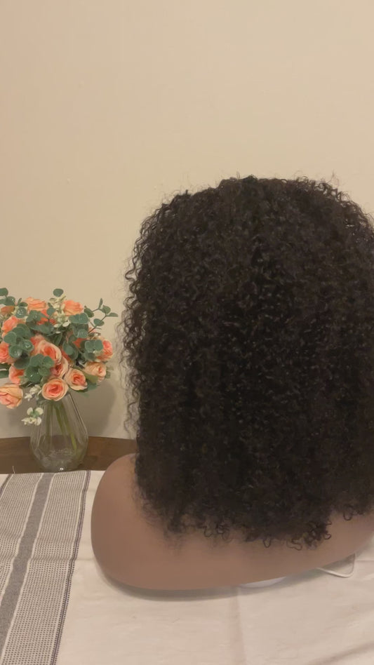 Human Hair wig_ Kinky Curly