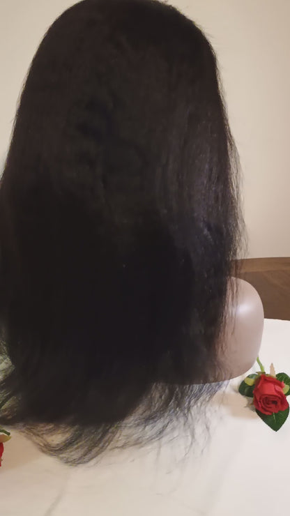 Yaki Straight 5x5 Human hair wig